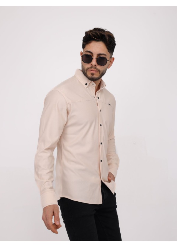 4'lü Regular Fit Gömlek - Krem - 2042