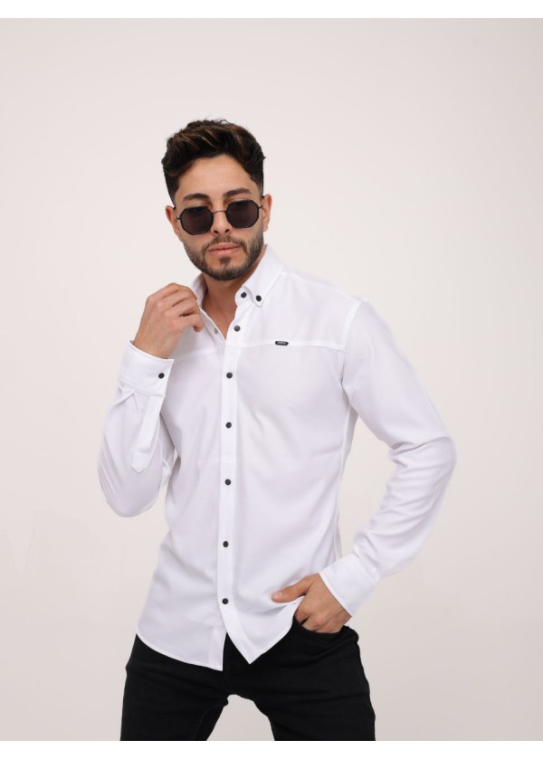 4'lü Regular Fit Gömlek - Beyaz - 2042