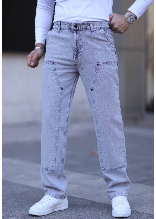 5'li Seri Baggy Kot Pantolon - Açık Mavi - 5035