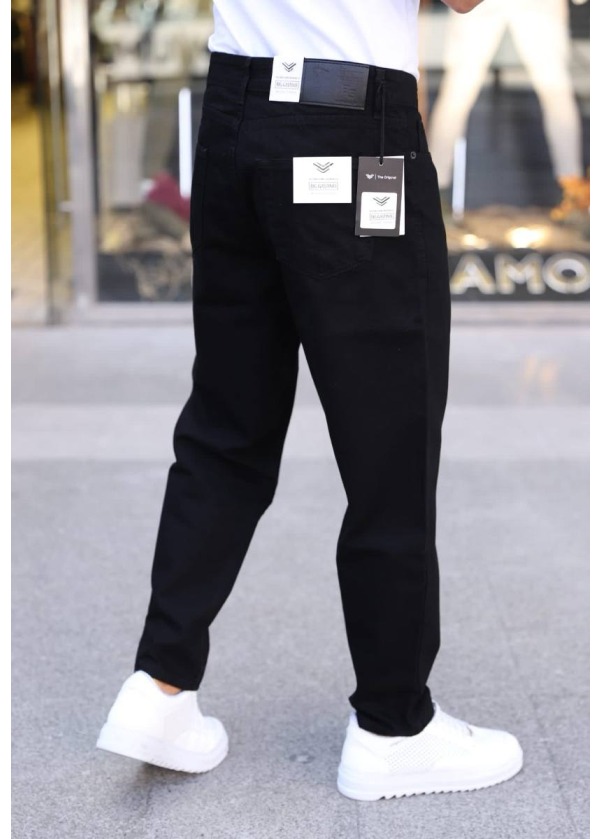 5'li Seri Dar Kot Pantolon - Siyah - 5012