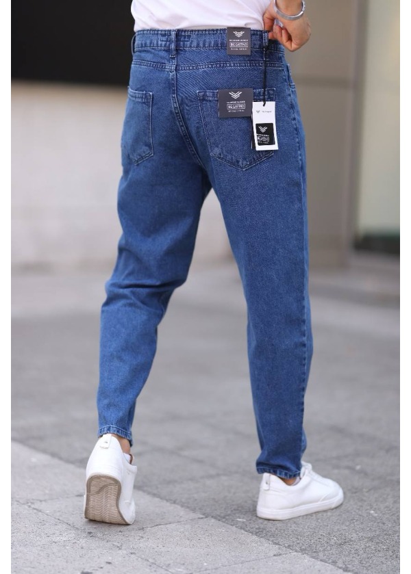 5'li Seri Dar Kot Pantolon - Mavi - 5012